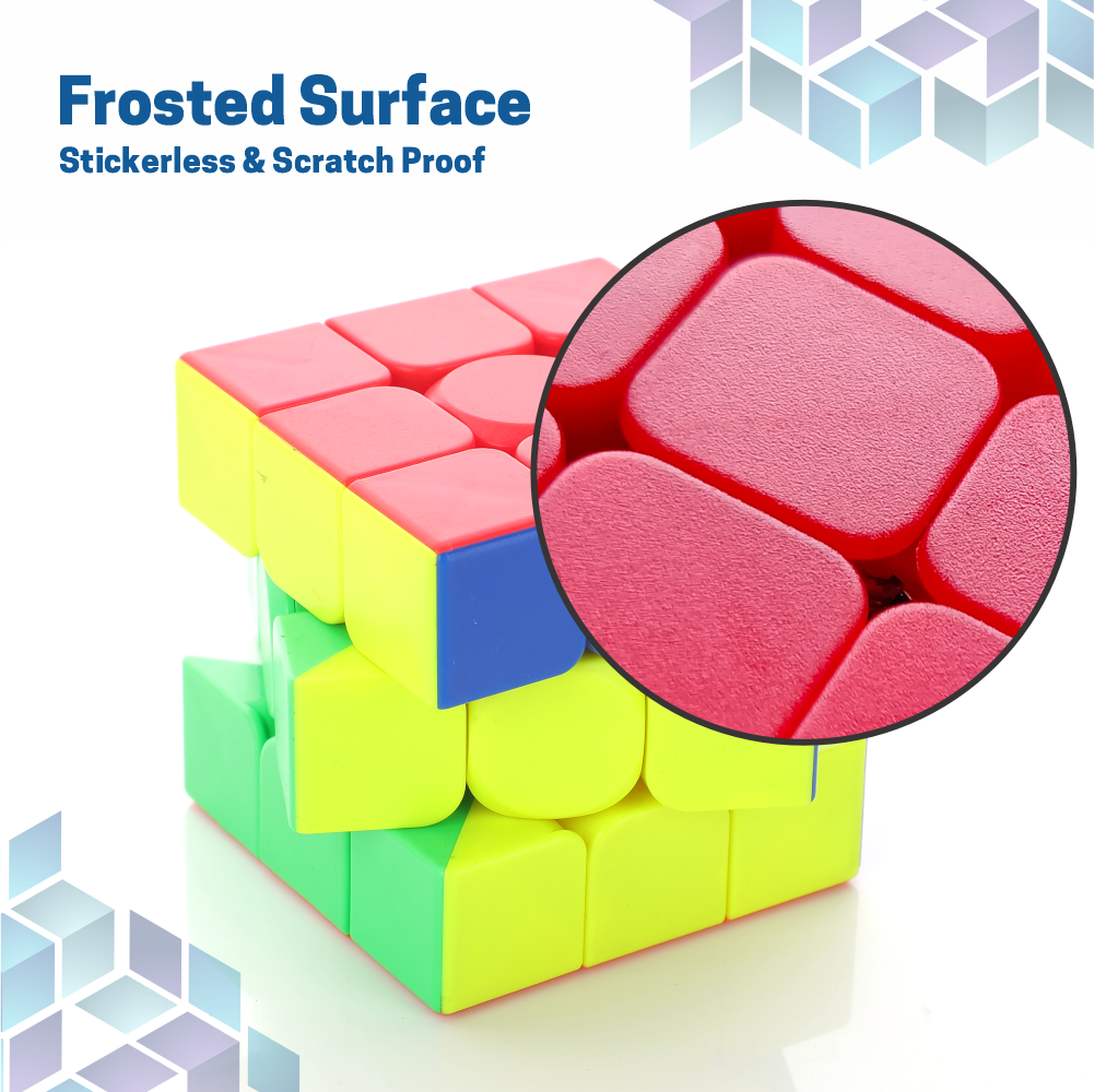 Chanak Cubestar 3x3 Highspeed Stickerless Cube Rubic Puzzle for Kids
