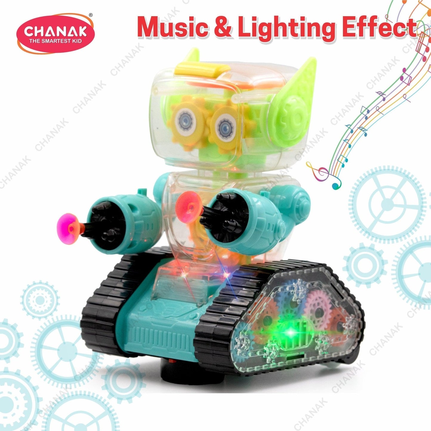 Shop Chanak Gear Robot Car for Kids (Blue) - chanak