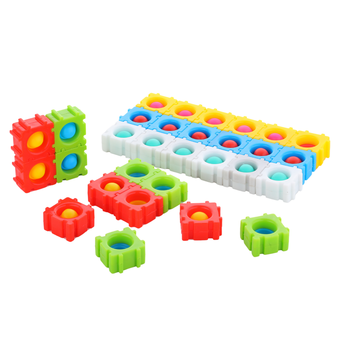 Chanak Pop It Silicone Push Pop Rainbow Puzzle Fidget Toy