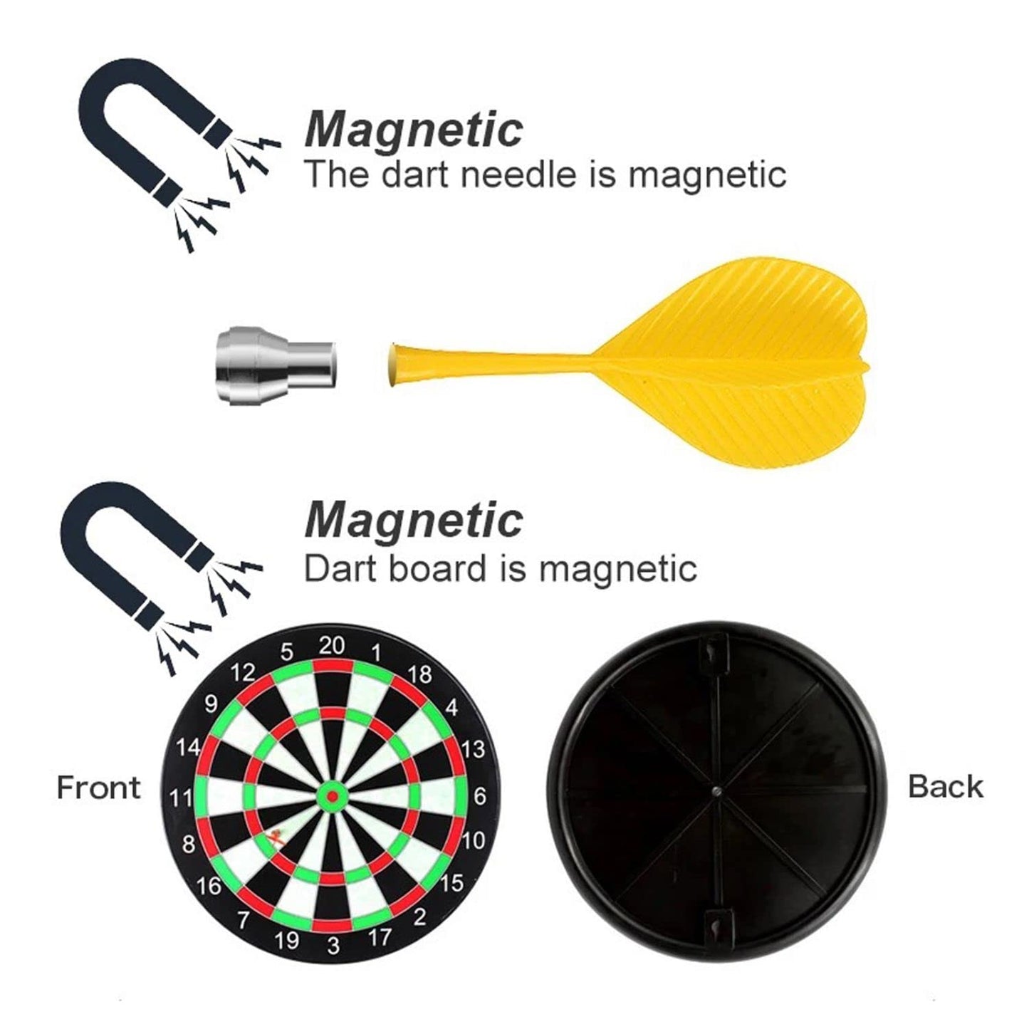 Chanak's Magnetic Dartboard with Soft Darts
