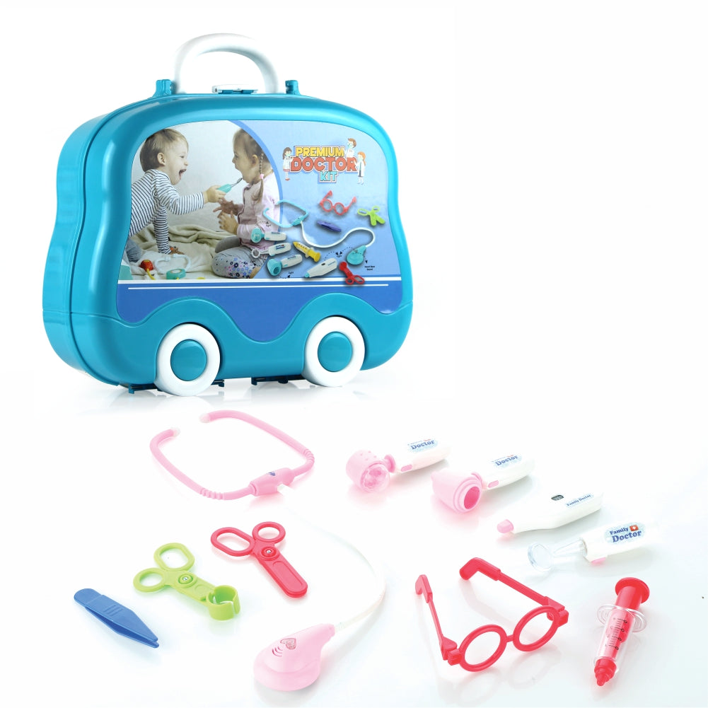 Chanak's Doctor Suitcase Wheel with LED Light (Pink Instruments )