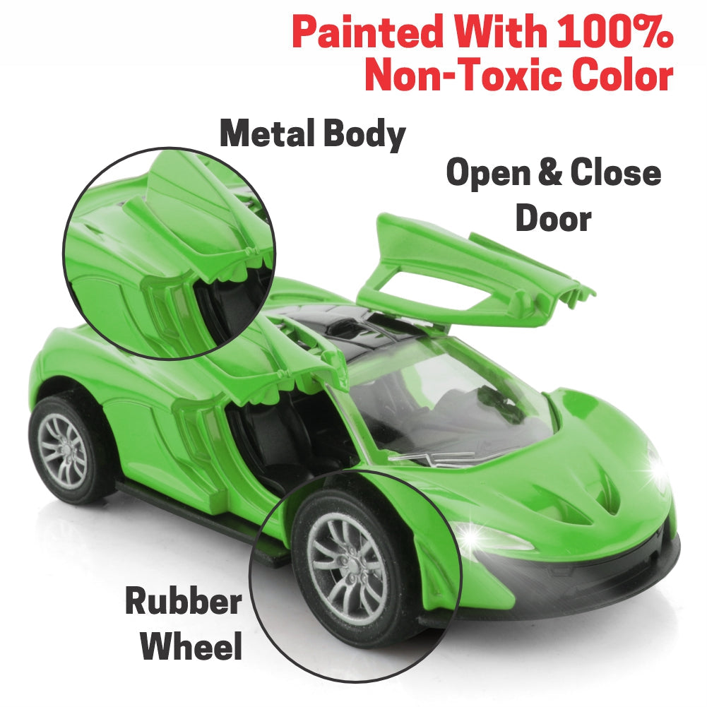Chanak Premium Metal Die-Cast Sports Racing Car Toy (Green)