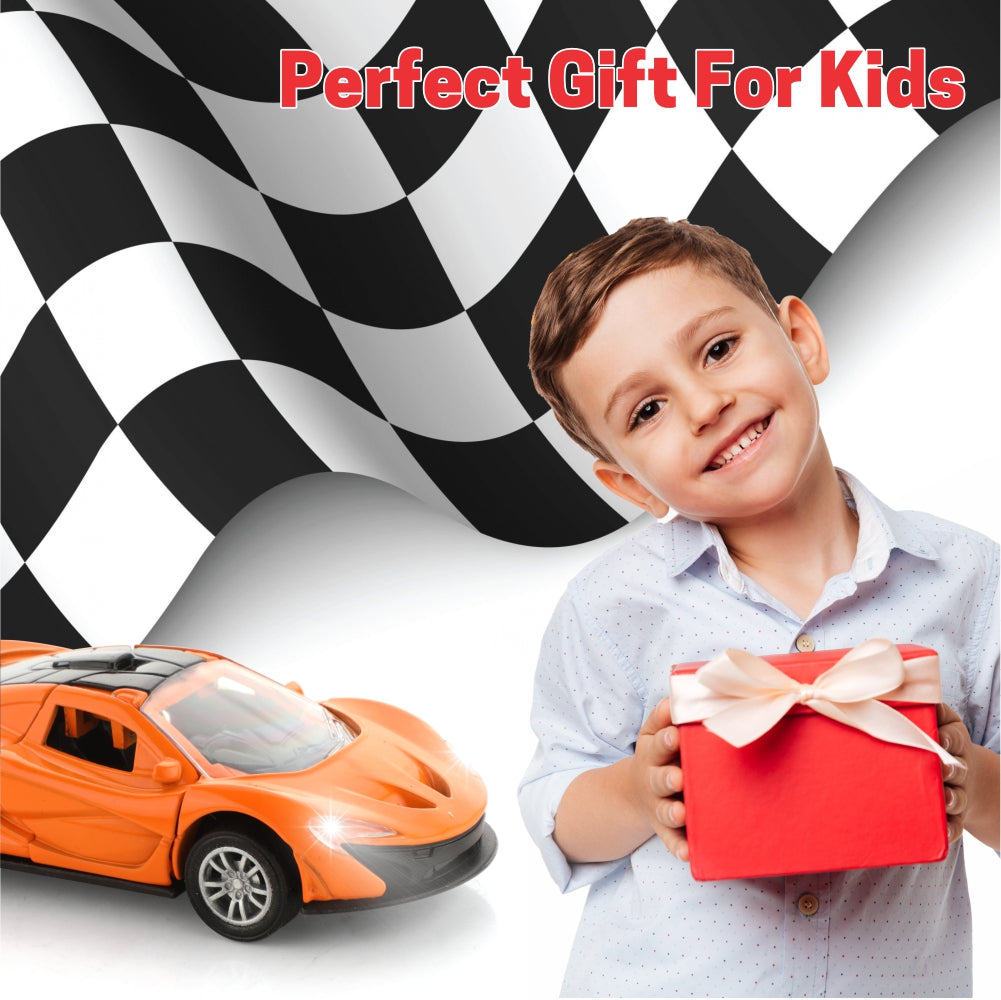 Chanak Premium Metal Die-Cast Sports Racing Car Toy (Orange)
