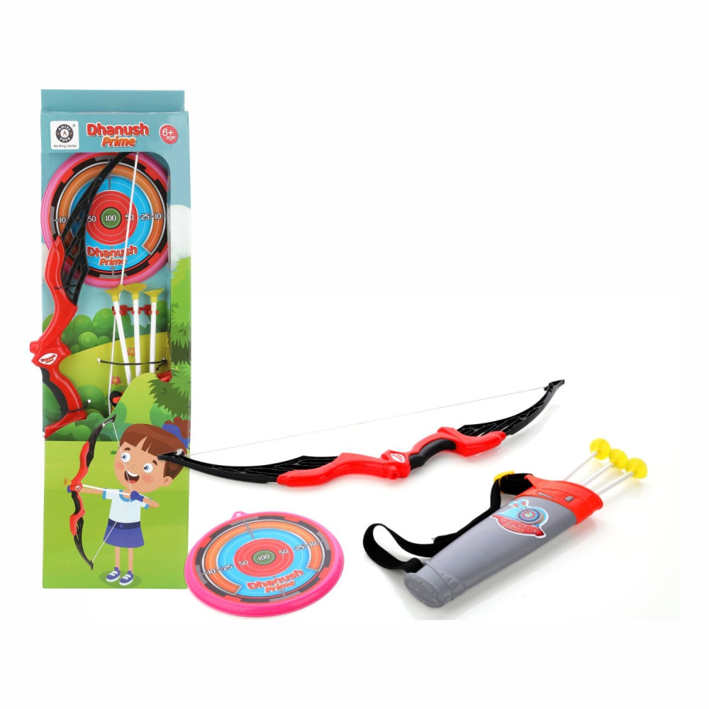 Chanak's Pull Back Bow & Arrow Set with Target - Fun Archery Toy for Kids