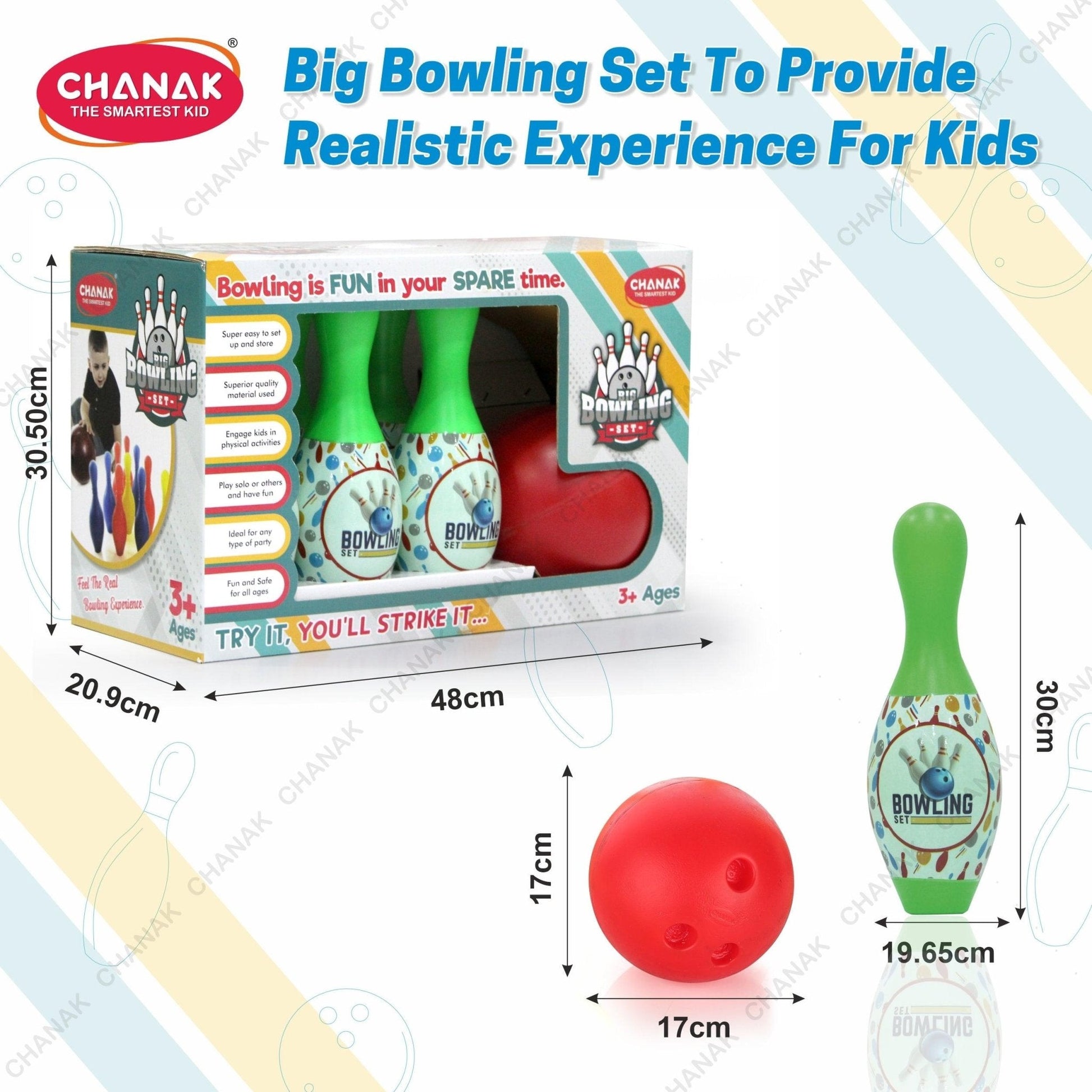 Chanak Big Bowling Game Set (Green) - chanak