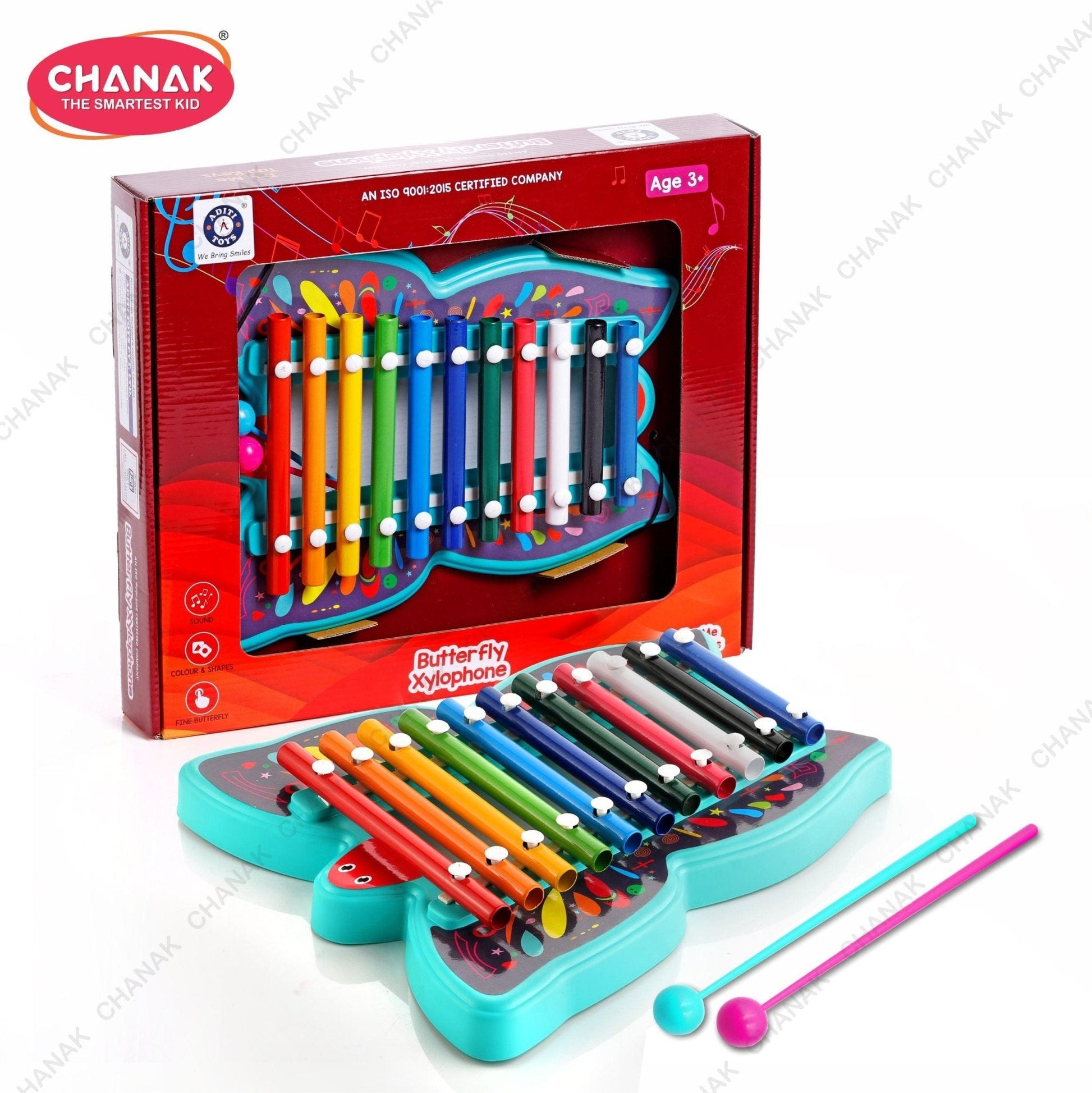 Chanak Musical Butterfly Xylophone Toy (Blue) - chanak