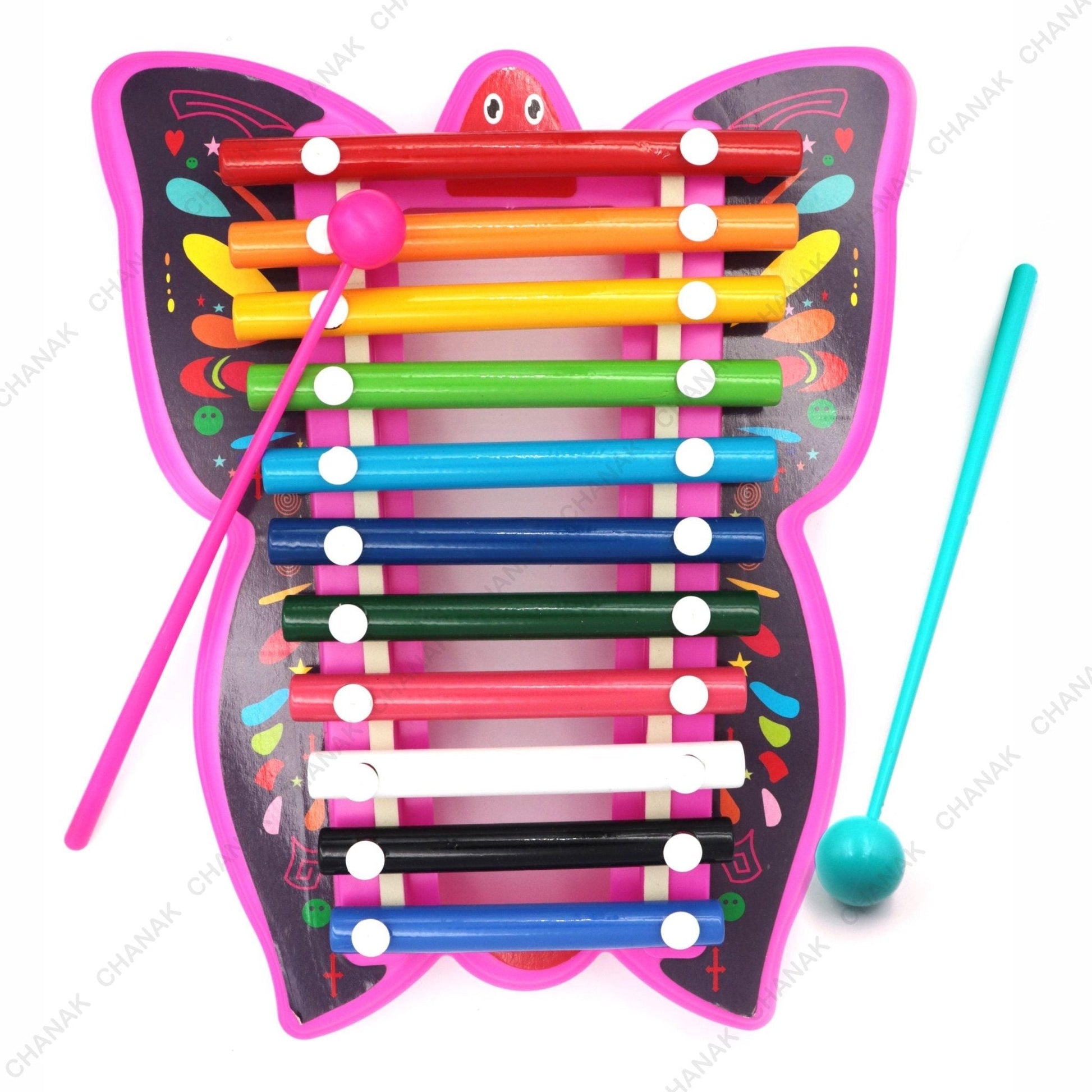 Chanak Musical Butterfly Xylophone Toy (Pink) - chanak