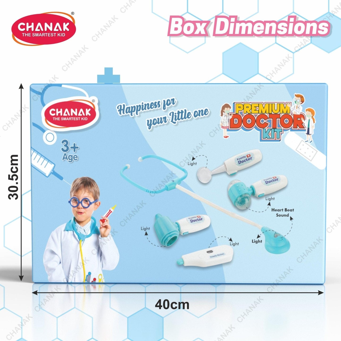 Chanak Premium Doctor Set for Kids - 10 Piece (Pink) - chanak